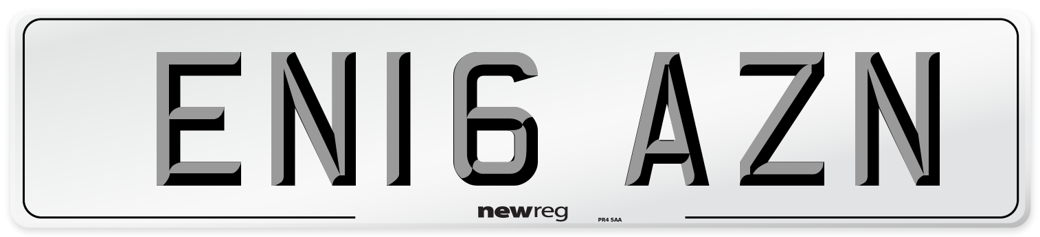 EN16 AZN Number Plate from New Reg